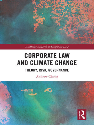 cover image of Corporate Law and Climate Change